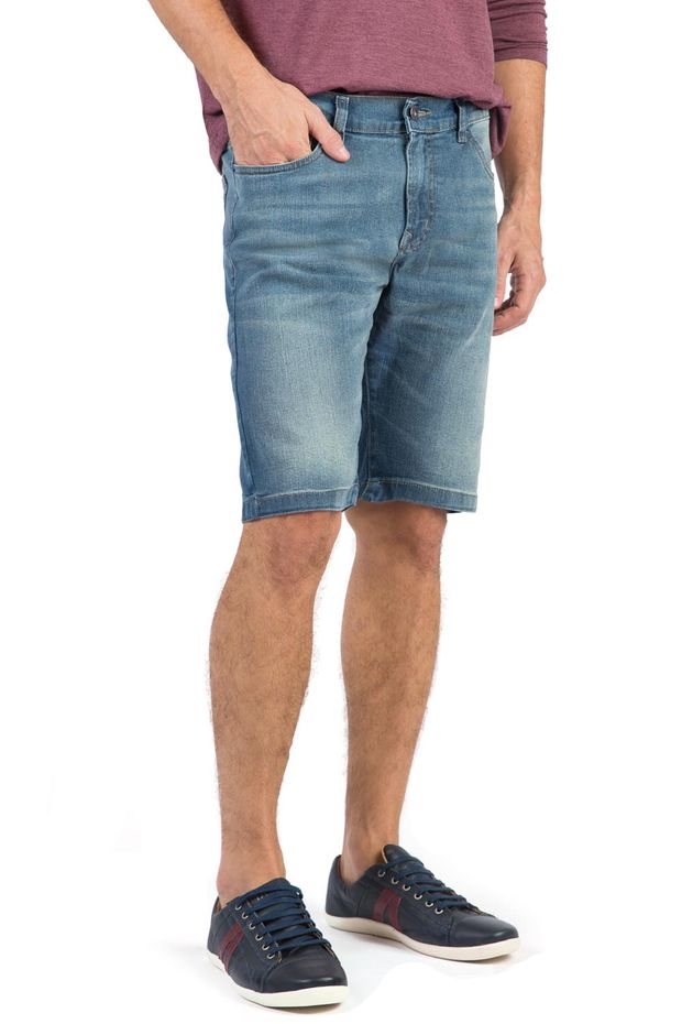 bermuda jeans masculina taco