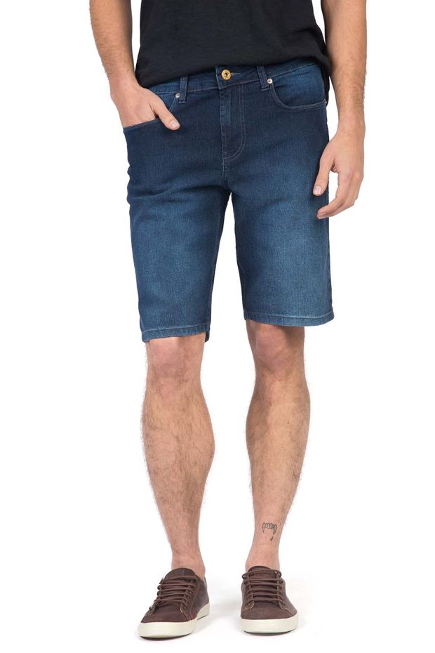 bermuda jeans masculina taco