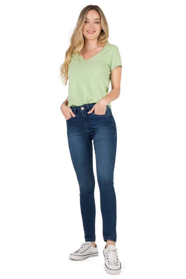 Calça Jeans Skinny Cós Alto Comfort Stone STONE/42