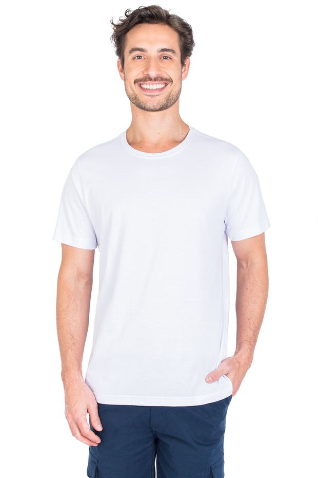 T-Shirt Básica Fit Branca BRANCA/GG