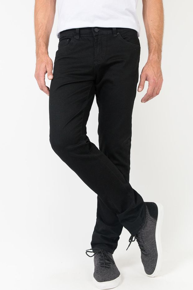 Calça Jeans Slim Escura Black BLACK/38