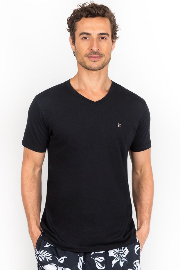 T-Shirt Básica Premium Pima Touch Preta PRETA/P