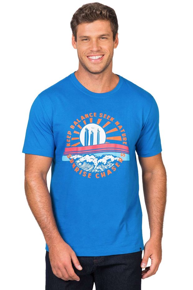 T-Shirt Estampada Nature Azul Royal AZUL ROYAL/M
