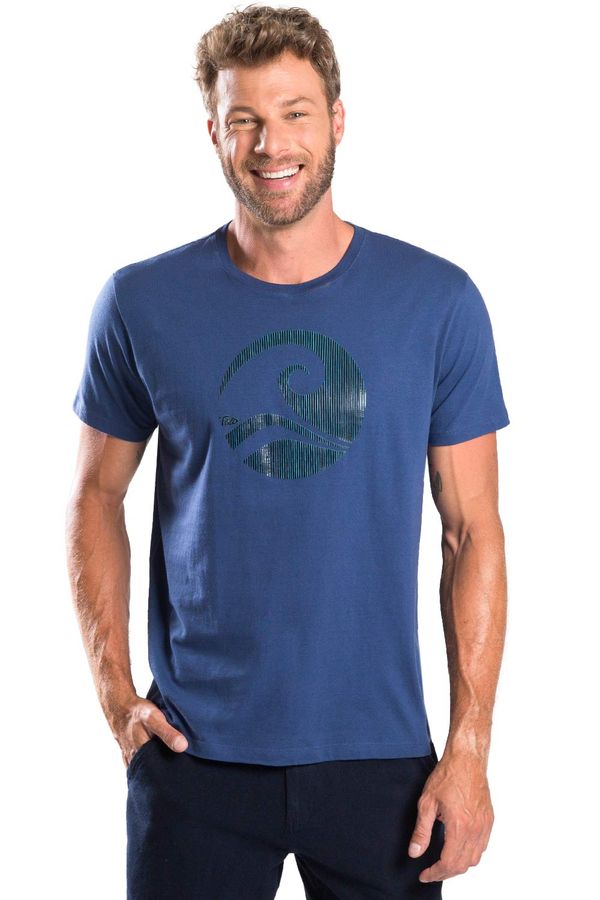 T-Shirt Estampada 3d Azul Marinho AZUL MARINHO/GG