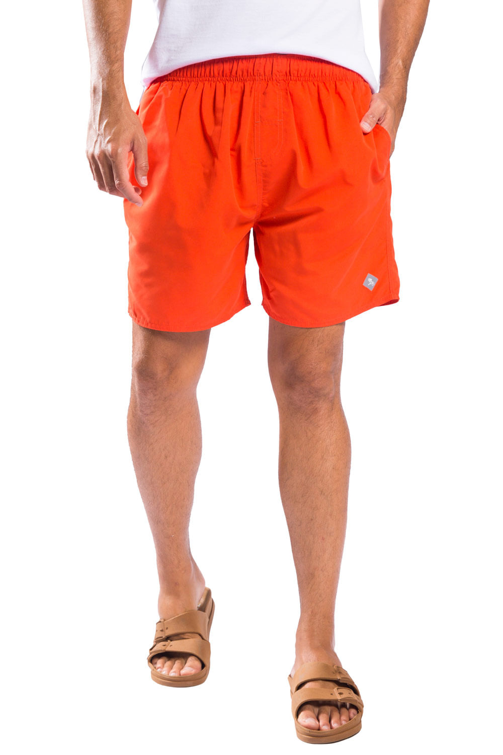 Short Liso Laranja