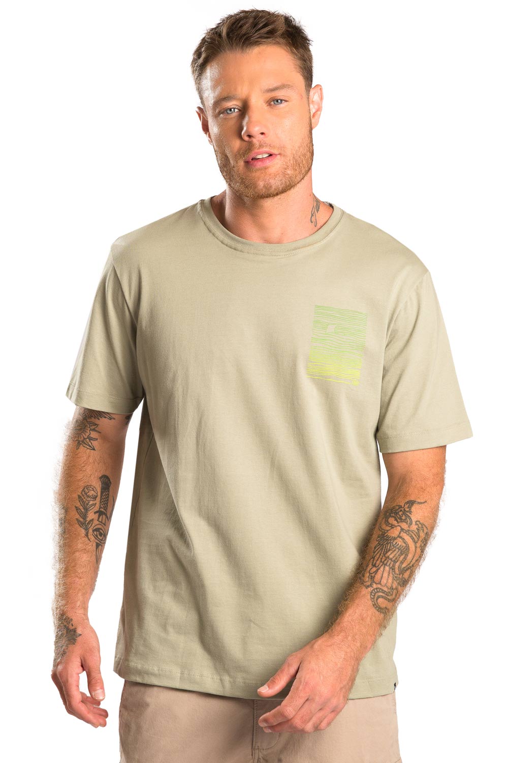T-Shirt Estampada Lost Stingray Verde