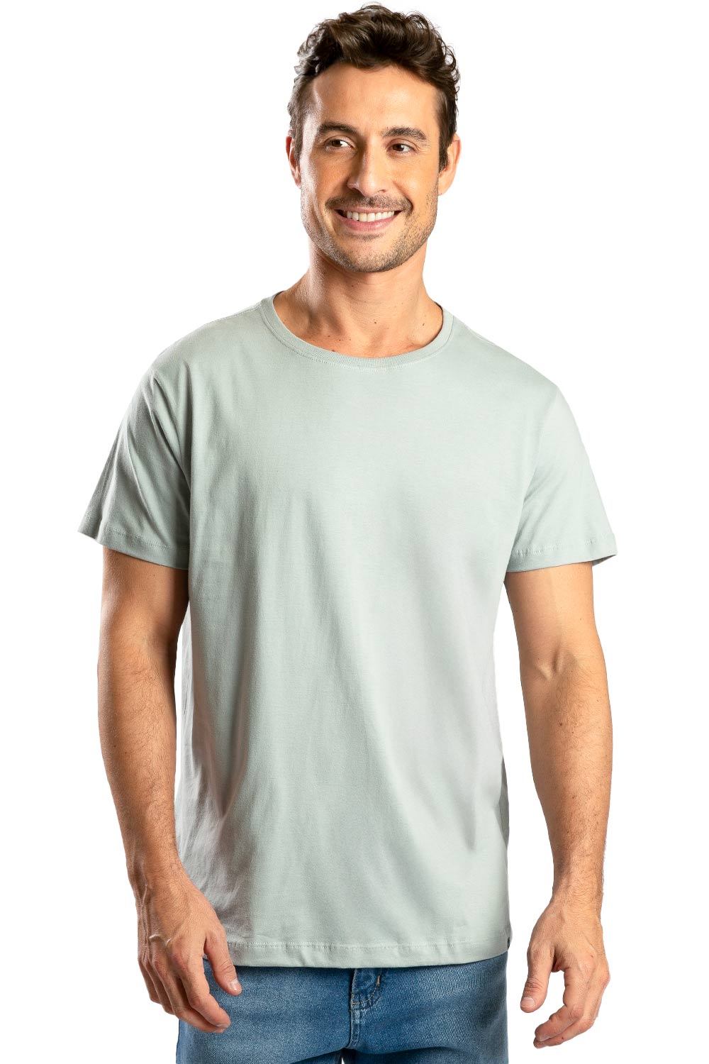 T-Shirt Básica Fit Cinza