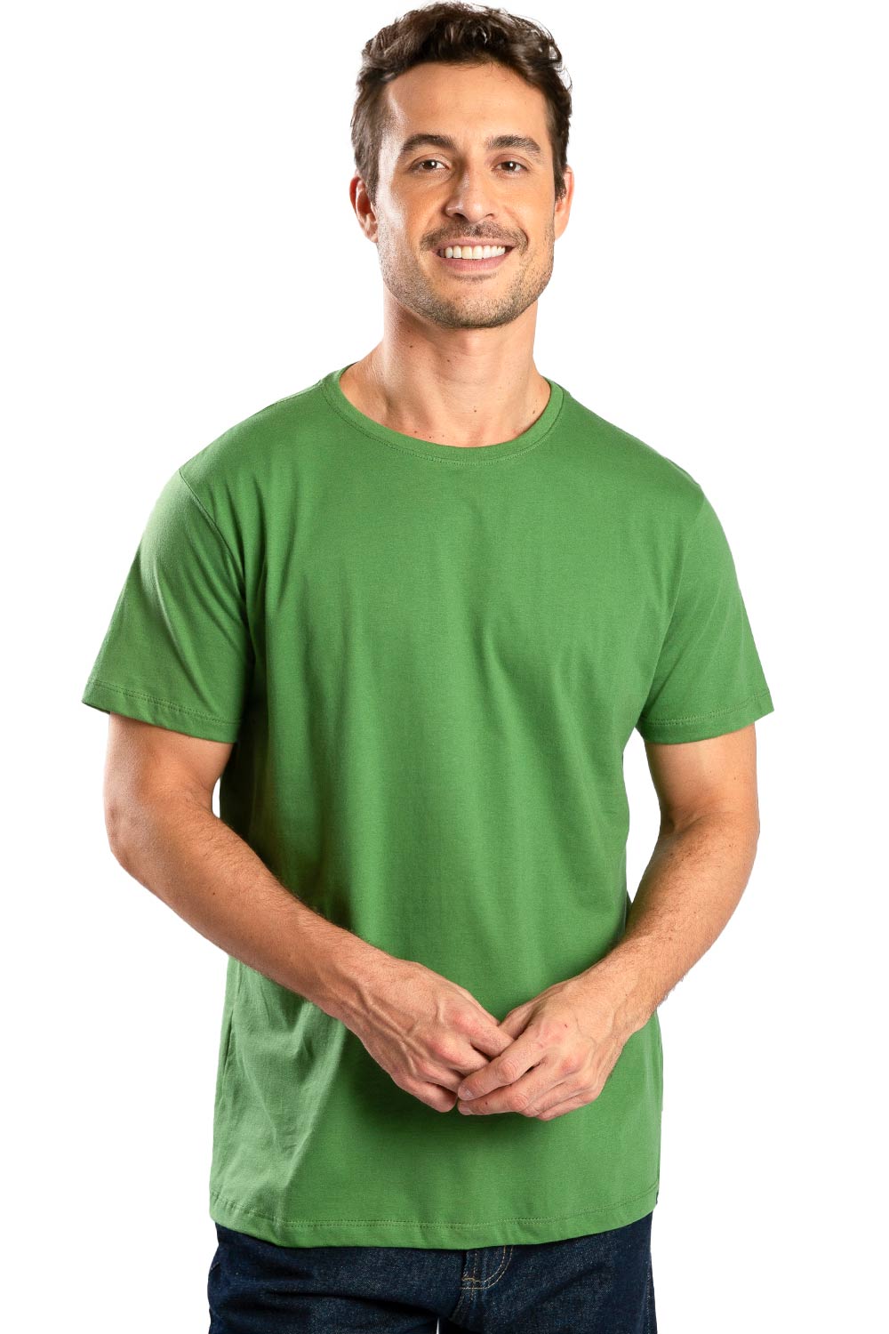 T-Shirt Básica Fit Verde Militar