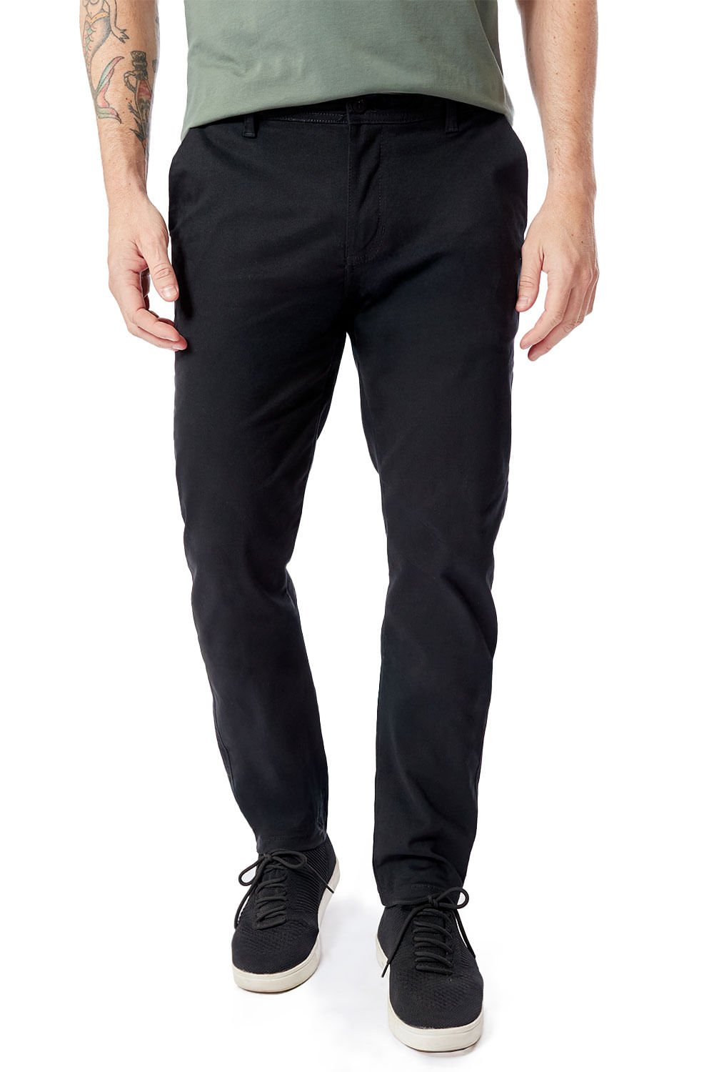 Calça Chino Flex Preta