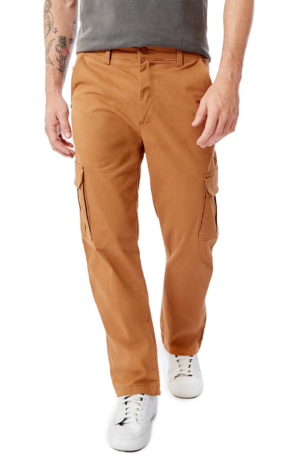 Calça Cargo Camel