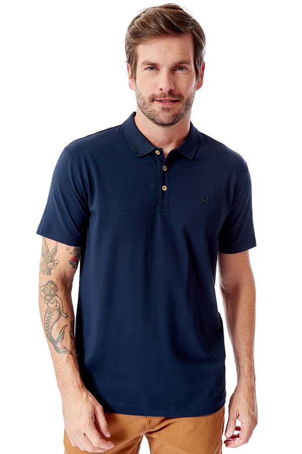 Polo Especial Pima Spandex Azul Marinho AZUL MARINHO/M