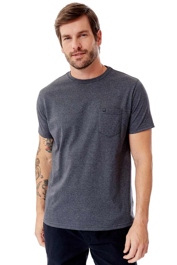 T-Shirt Básica Comfort Com Bolso Grafite GRAFITE/M