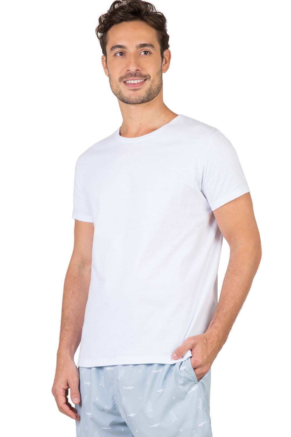T-Shirt Premium Fit Sem Costura Branca