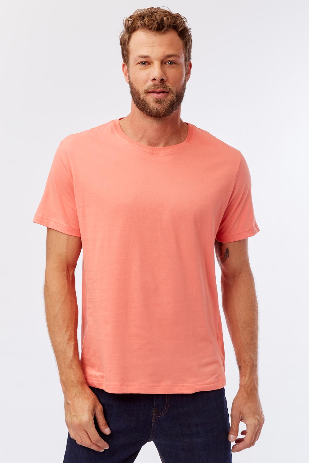 T-Shirt Básica Comfort Salmao