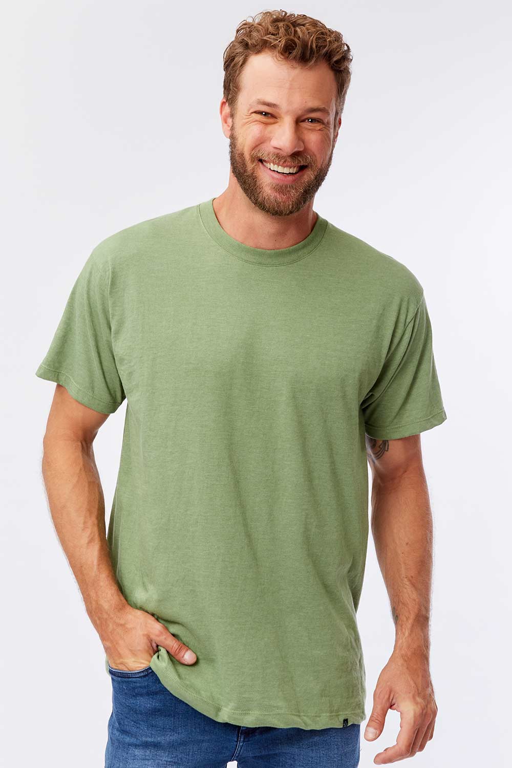 T-Shirt Básica Premium Sem Costura Oversized Verde