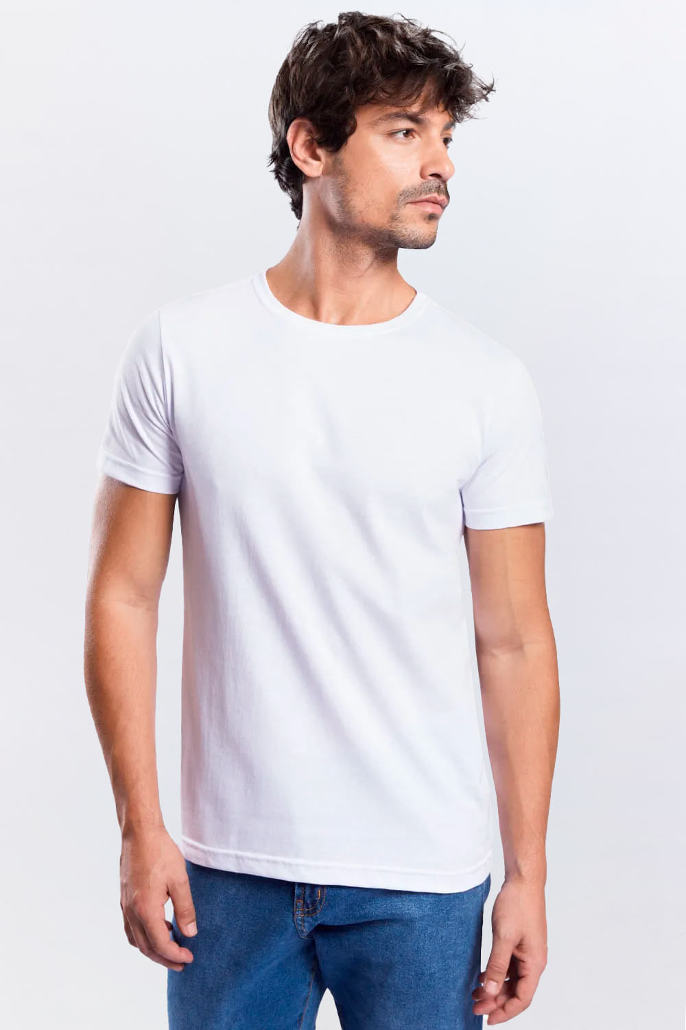 T-Shirt Básica Color New Fit Branca