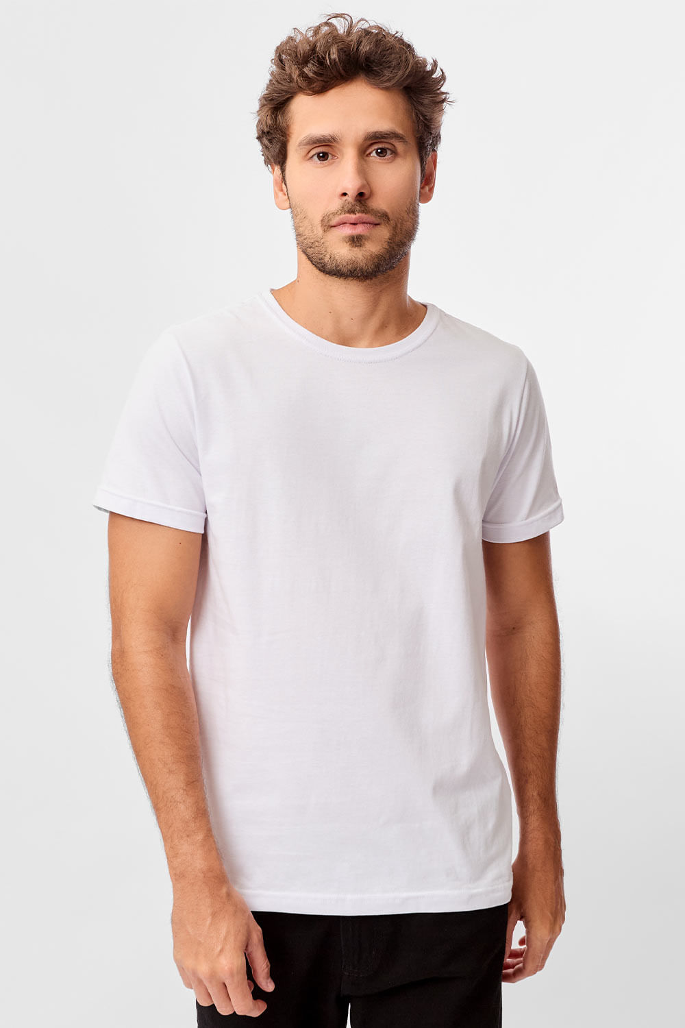 T-Shirt Básica Color Fit Branco