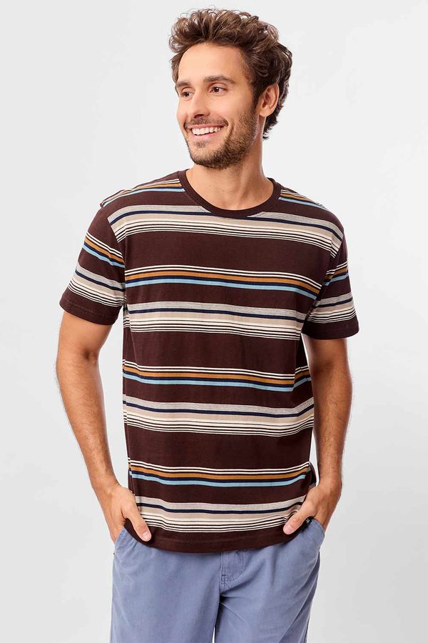 T-Shirt Listrada Fio Tinto Vinho VINHO/P