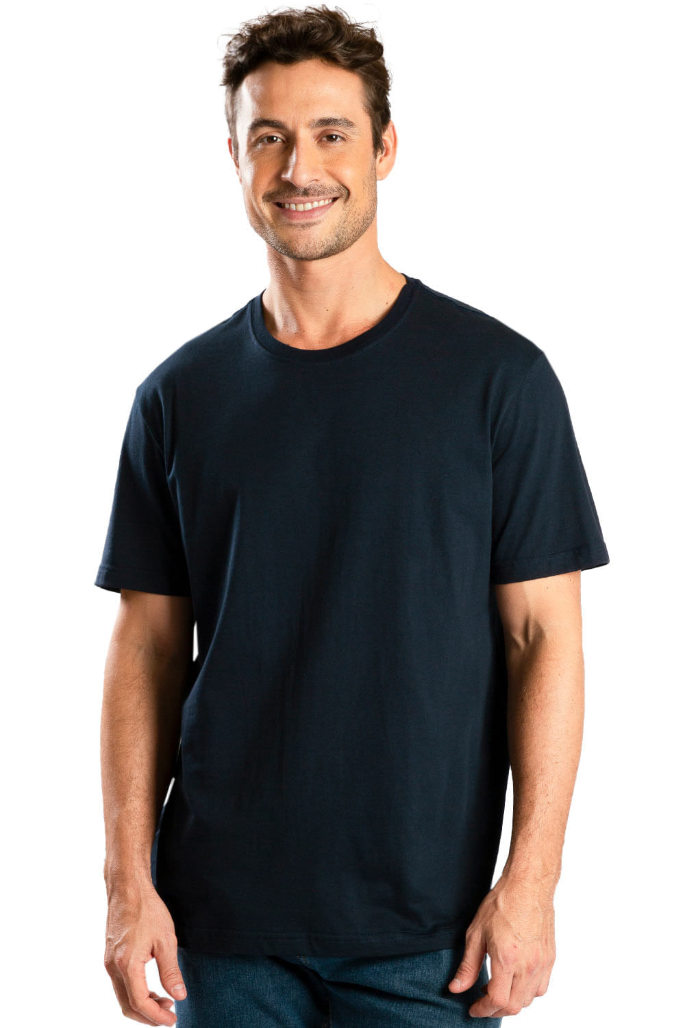 T-Shirt Básica Comfort Azul Escuro