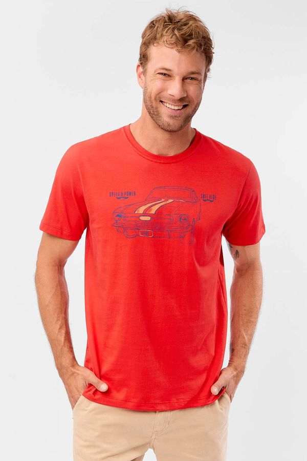 T-Shirt Estampada Endless Routes Vermelho Claro VERMELHO CLARO/P