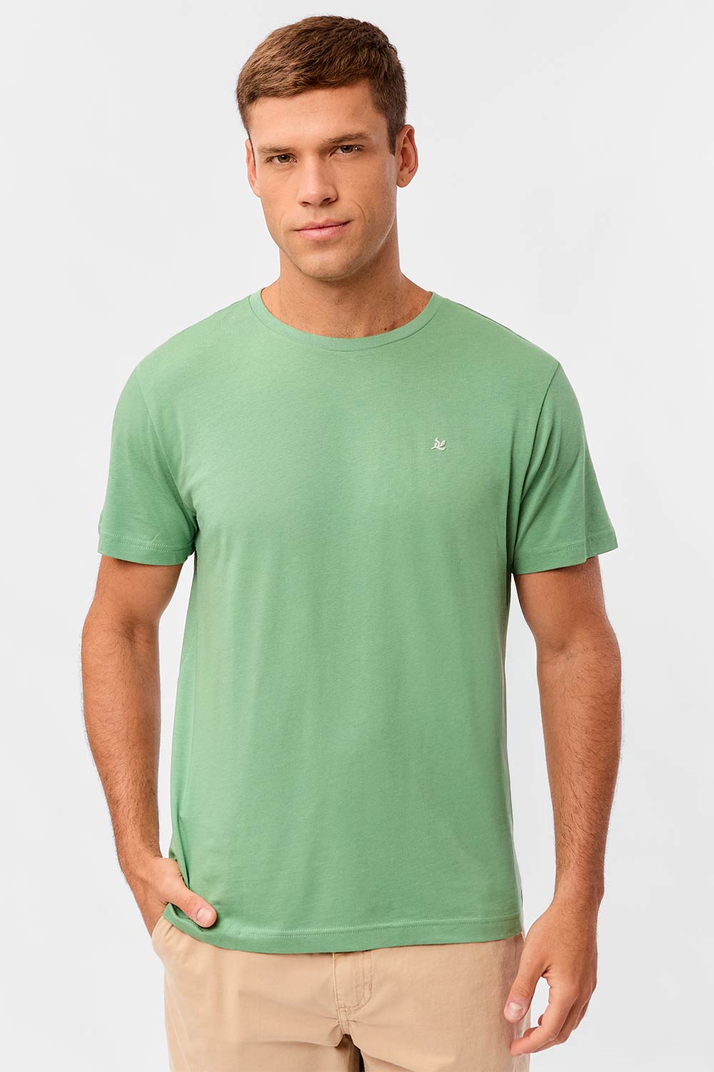 T-Shirt Básica Premium Modal Spandex Tech Verde