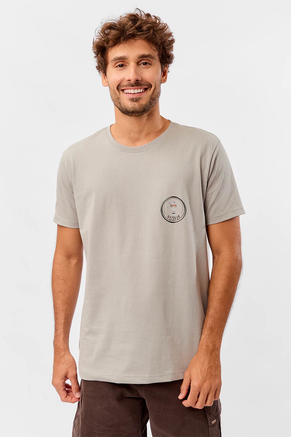 T-Shirt Estampada Car Refletivo Grafite