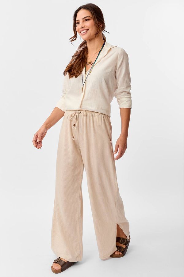 Calça Pantalona Linho Cru CRU/G