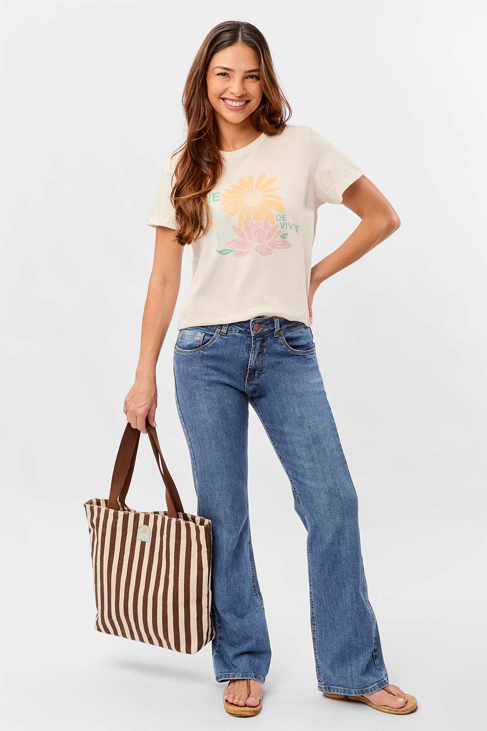 Calça Jeans Bootcut Destroyer
