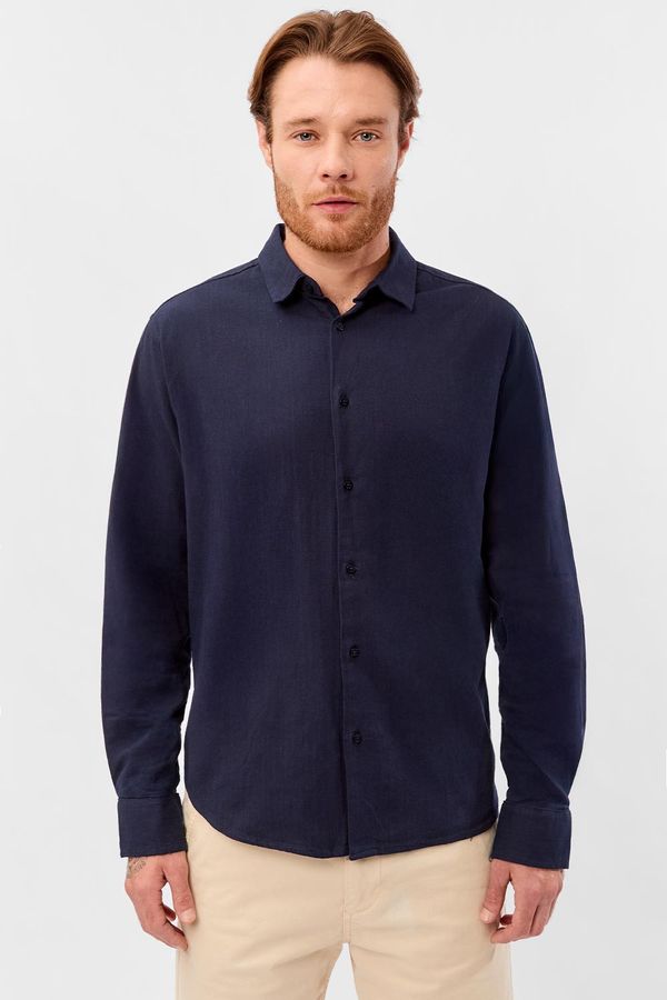 Camisa Linho Premium Azul Marinho AZUL MARINHO/GG