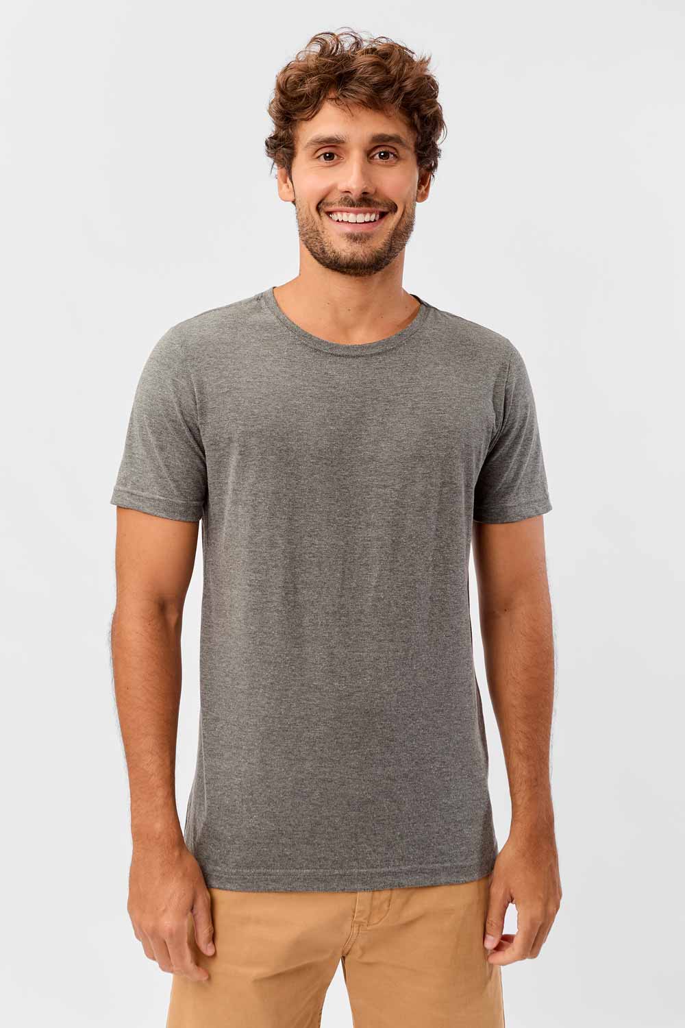 T-Shirt Básica Fit Grafite