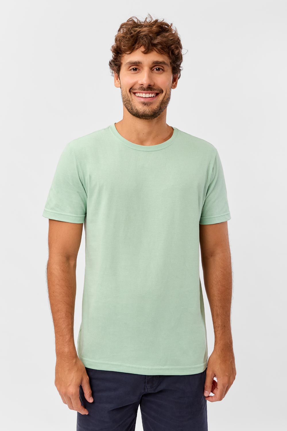 T-Shirt Básica Fit Verde Clara