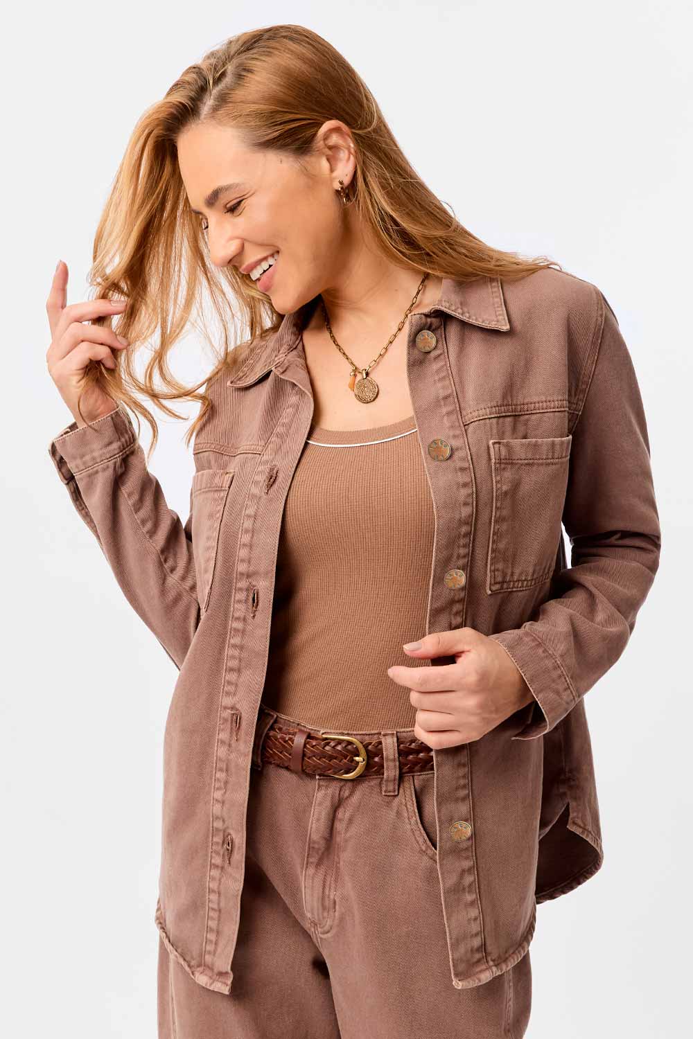 Jaqueta Oversized Color Marrom