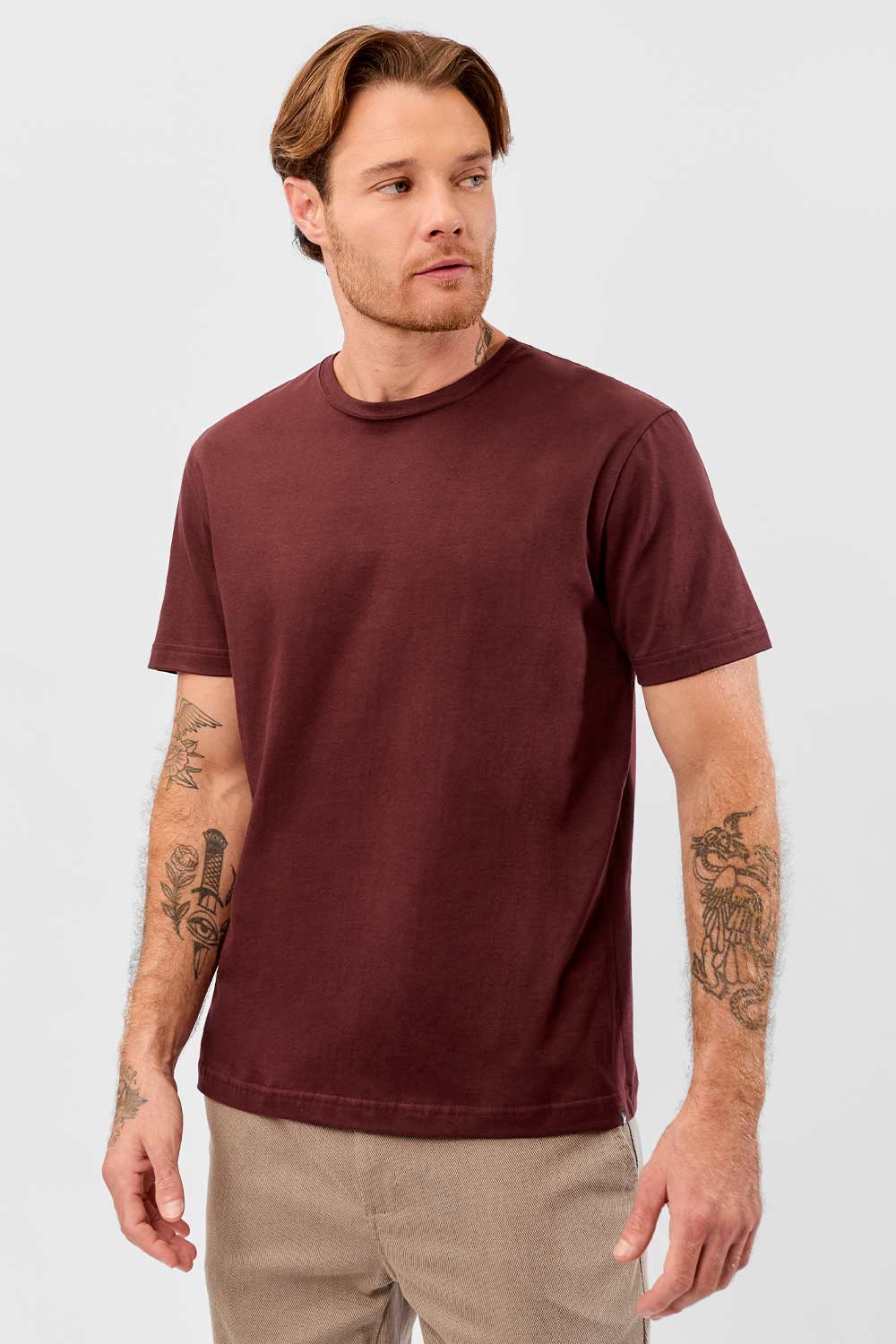 T-Shirt Básica Comfort Vinho