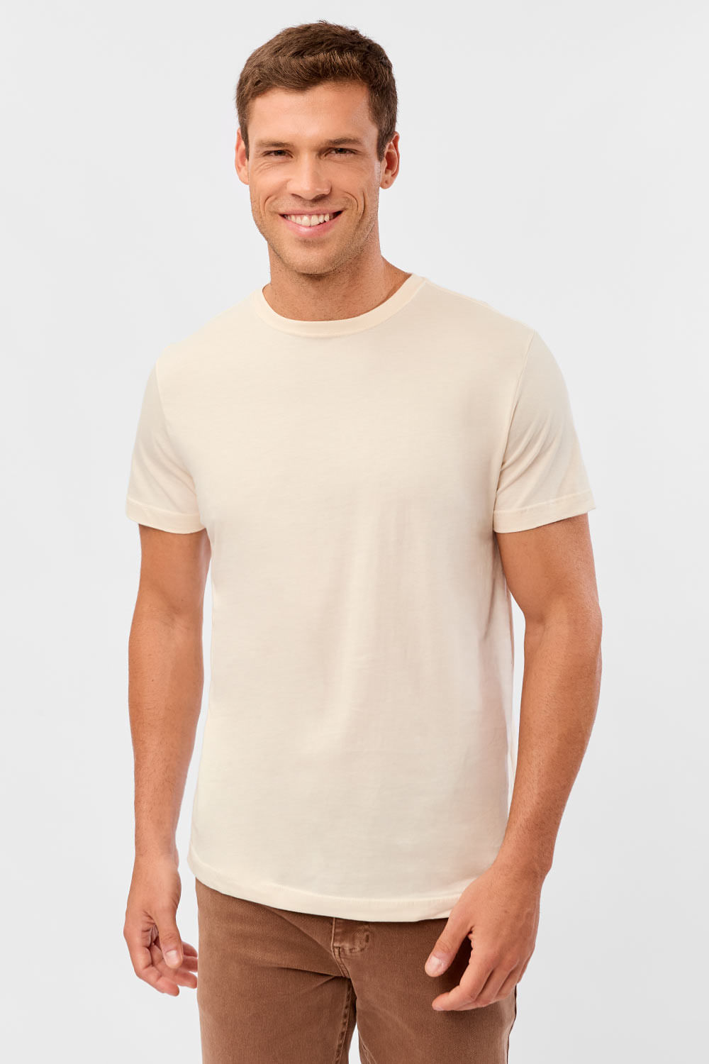 T-Shirt Básica Fit Off White