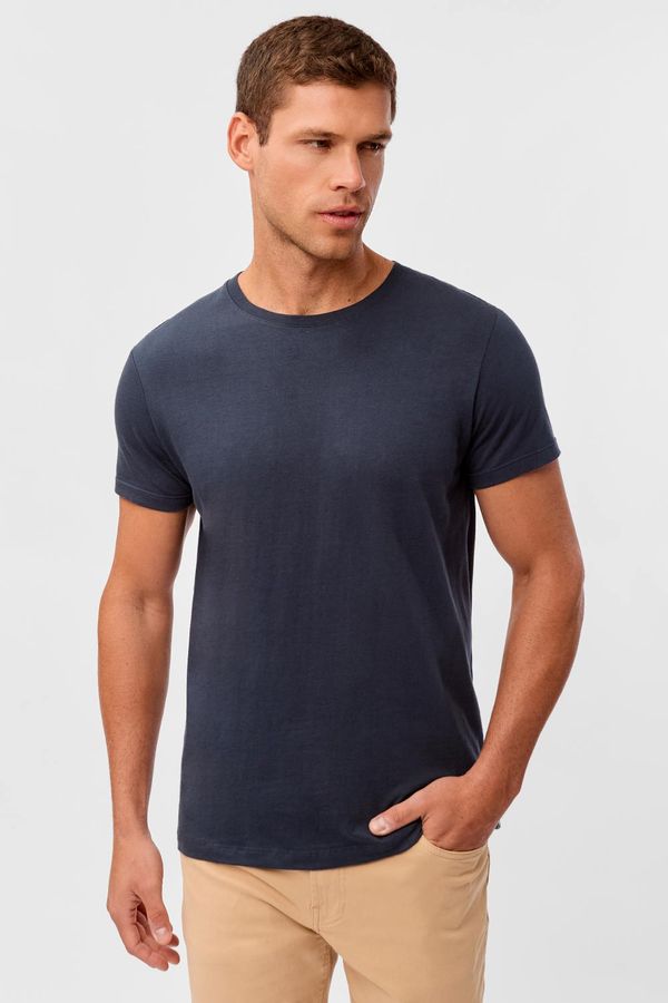 T-Shirt Básica Premium Fit Sem Costura Lateral Chumbo CHUMBO/GG
