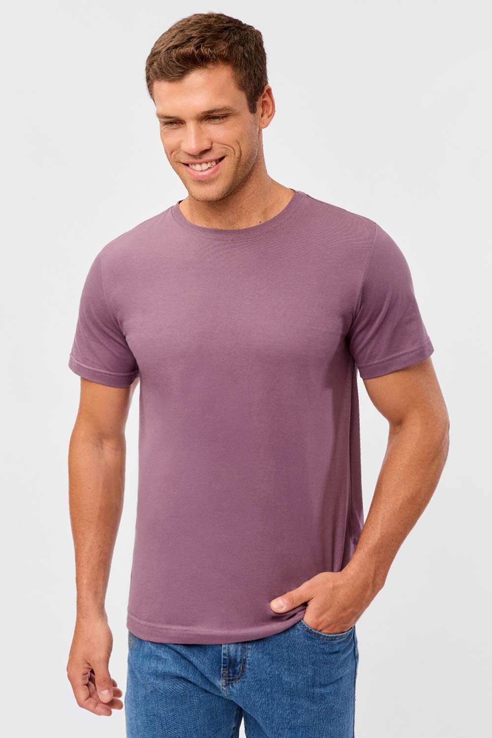 T-Shirt Básica Fit Roxa