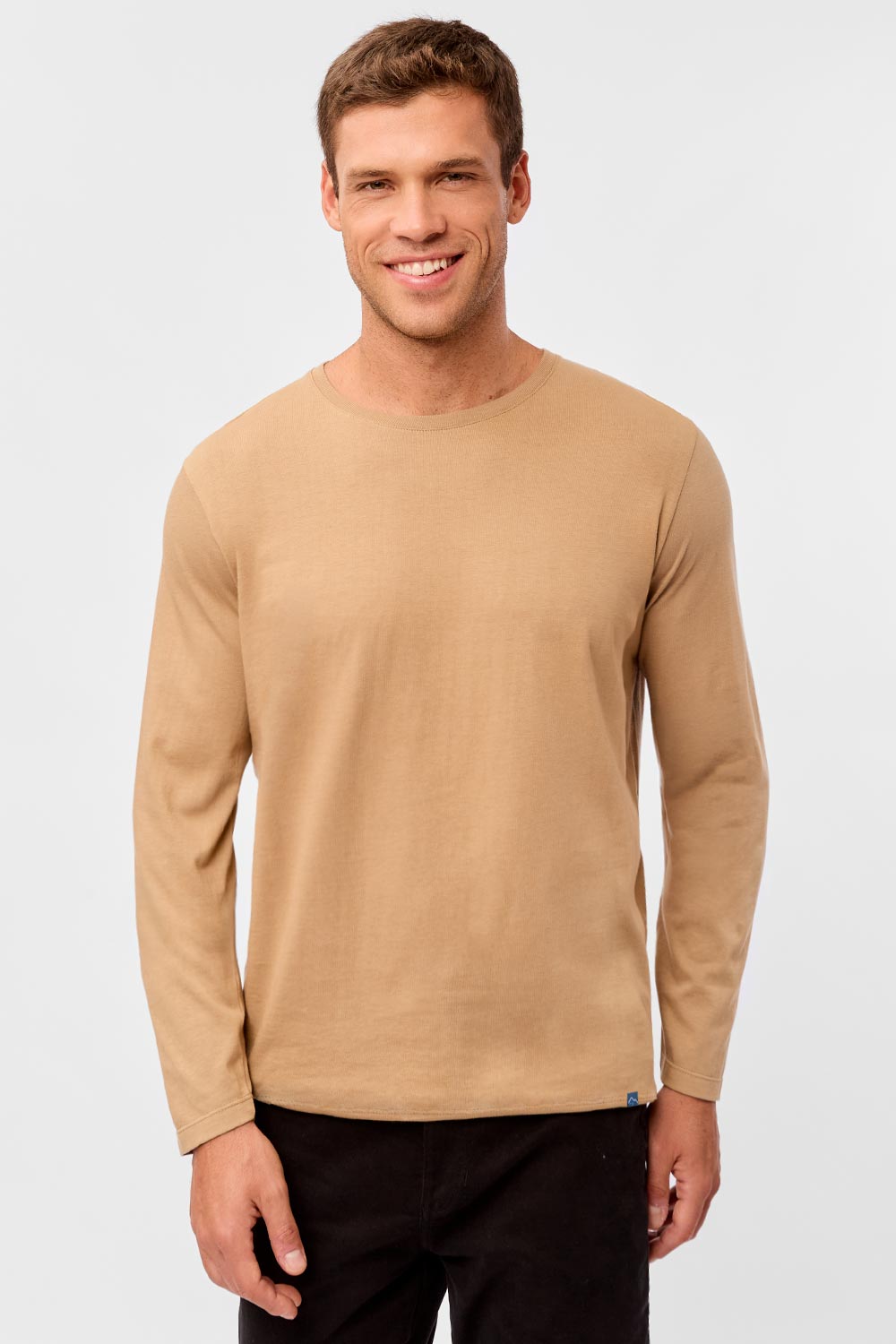 T-Shirt Manga Longa Premium Fit Sem Costura Nude