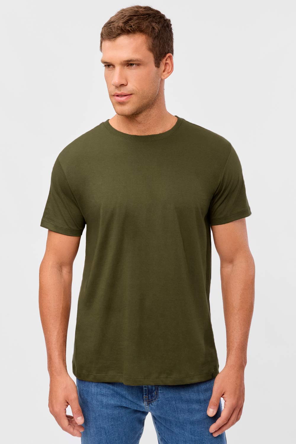 T-Shirt Básica Comfort Verde Musgo