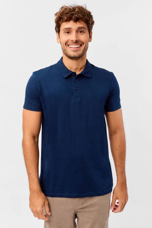 Polo Básica Premium Fit Sem Costura Azul Marinho AZUL MARINHO/G