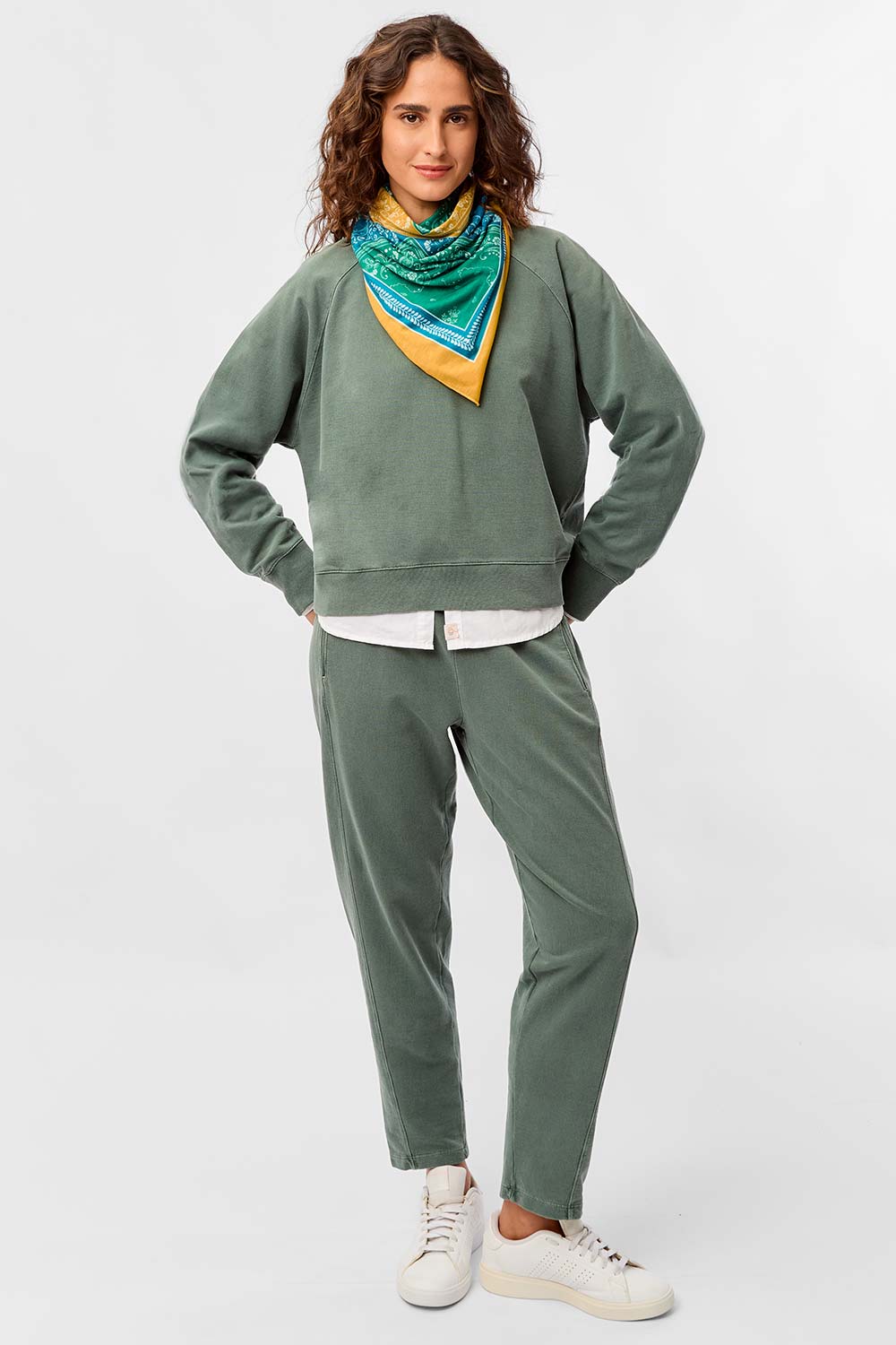 Calça Moletom Barrel Verde