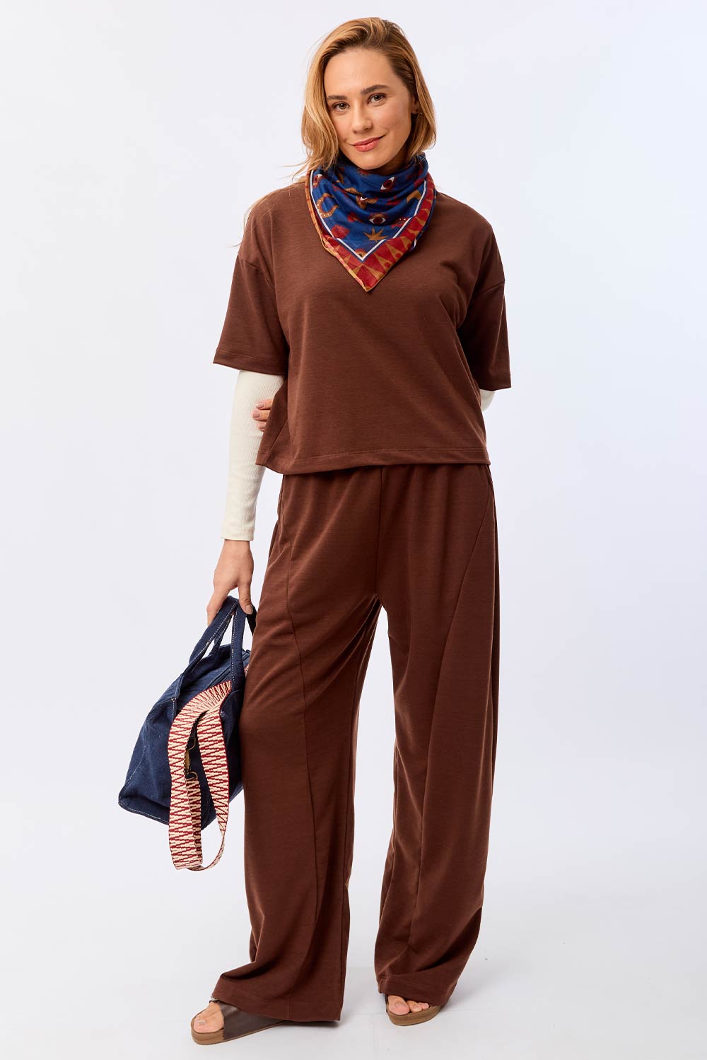 Calça Moletom Comfy Marrom