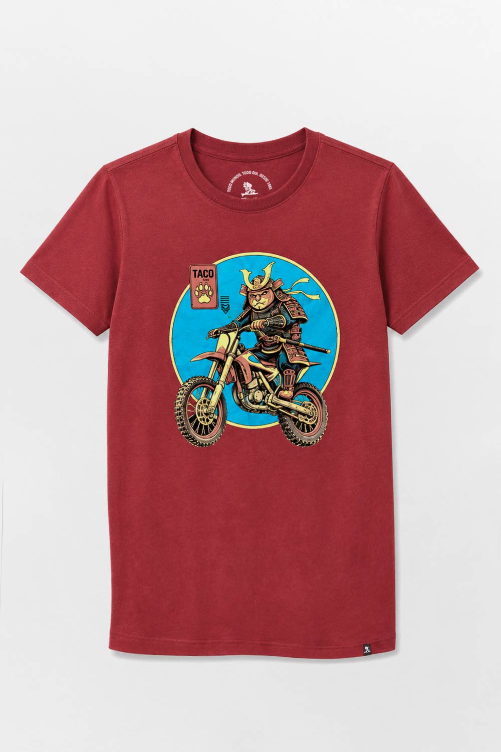T-Shirt Infantil Estampada Trigre Vermelho Escuro