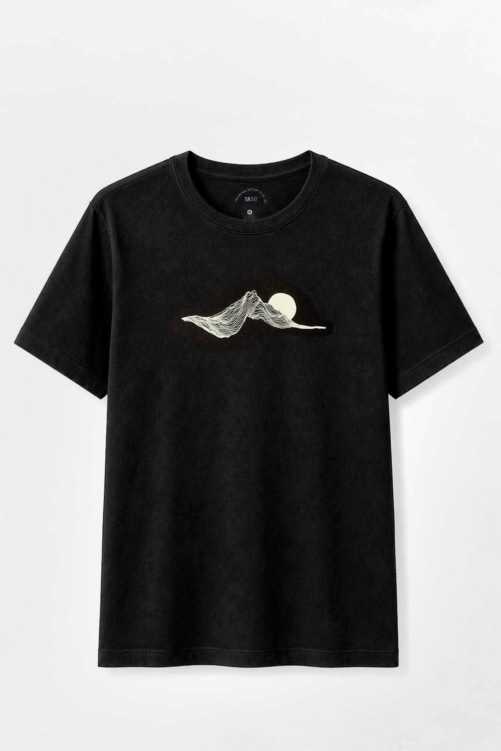 T-Shirt Estampada Sunset Preta