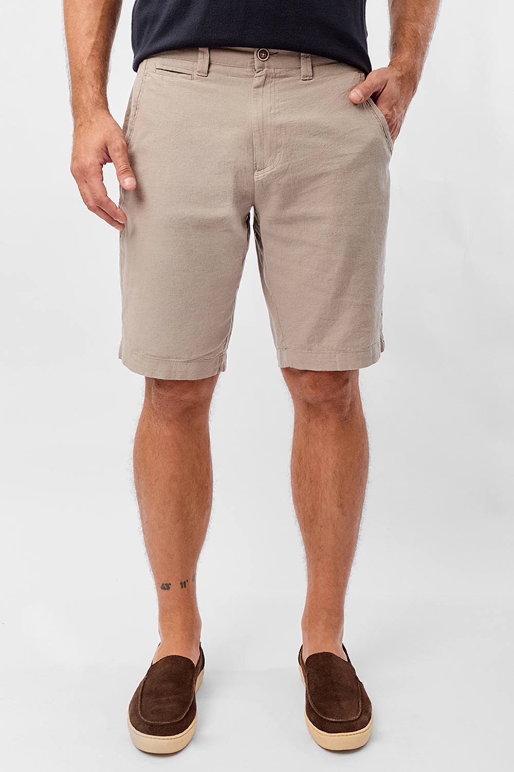 Bermuda Chino Especial Linho Nude