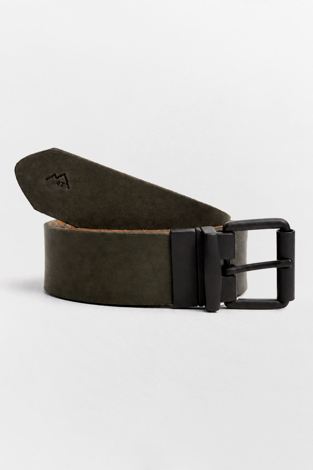 Cinto Dupla Face Slim Preto/Cafe
