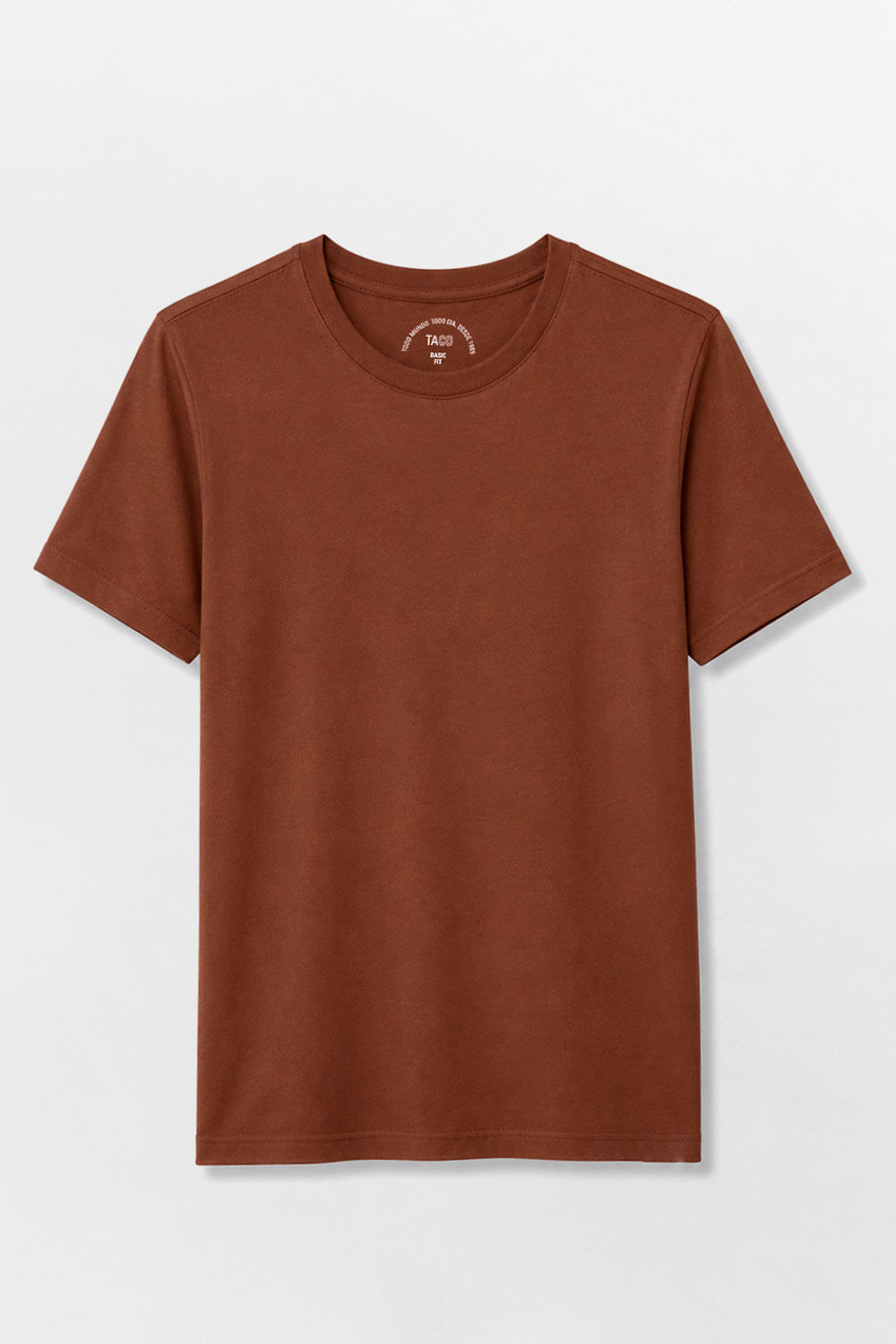 T-Shirt Básica Fit Marrom