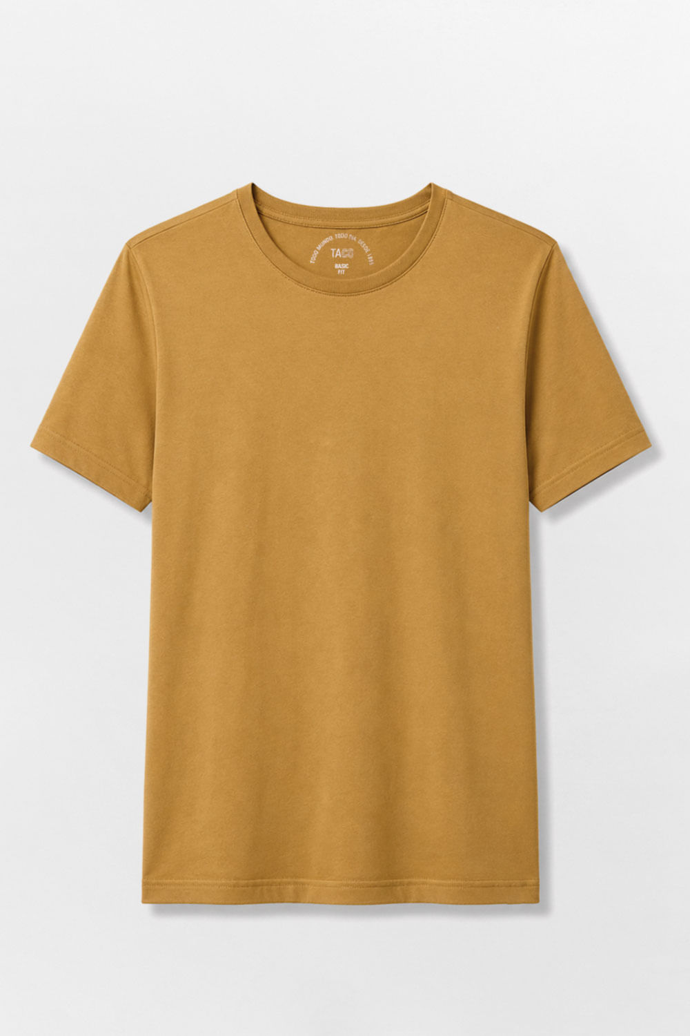 T-Shirt Básica Fit Mostarda