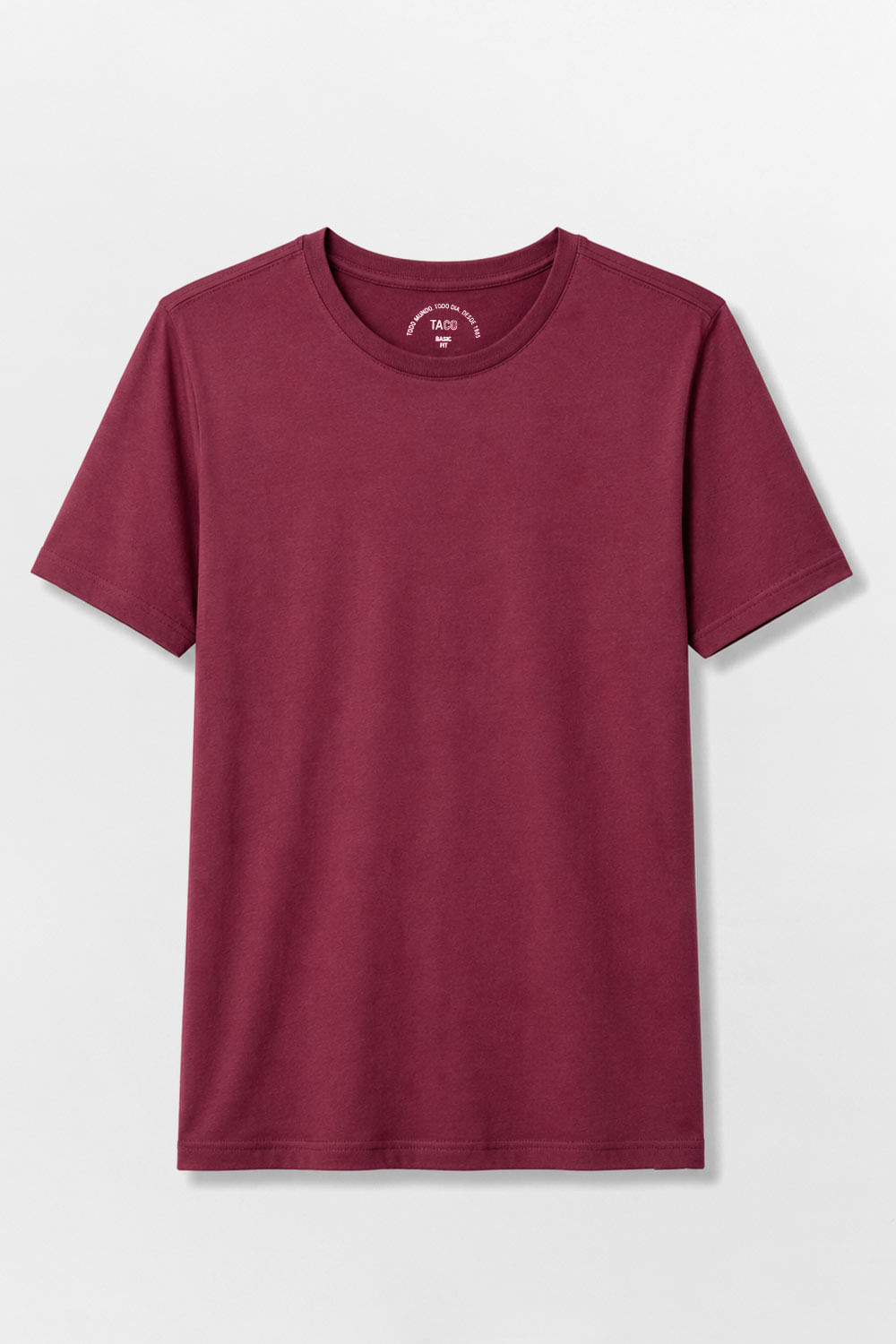 T-Shirt Básica Fit Vinho