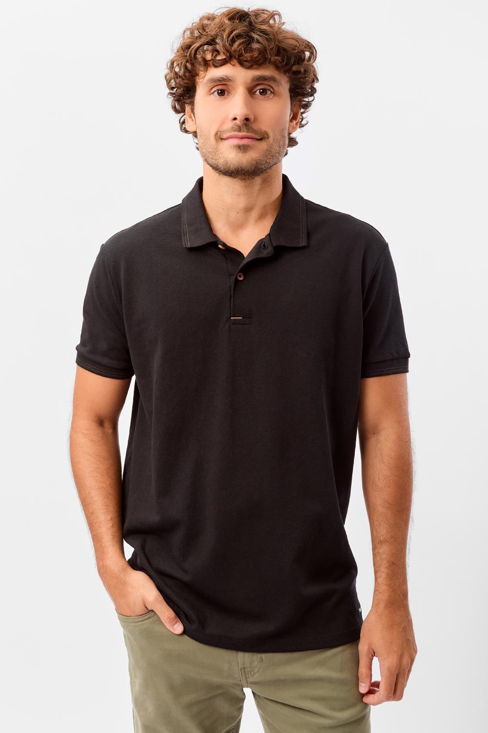 Polo Básica Comfort Piquet Preta